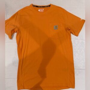 Orange Carhartt pocket tee